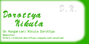 dorottya nikula business card